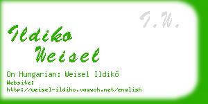 ildiko weisel business card